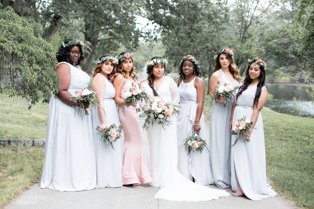  She had the most beautiful bridesmaids! The florals, especially flower crowns were just stunning!! 
