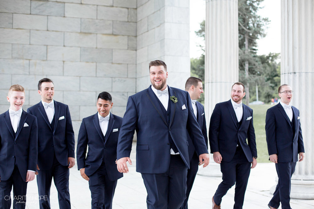  Look at these handsome groomsmen! 